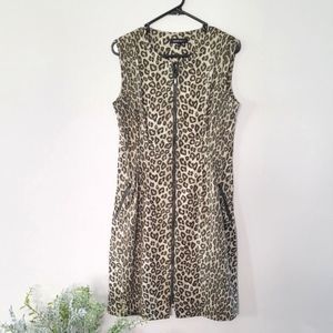 Lafayette 148 New York Leopard Print Dress